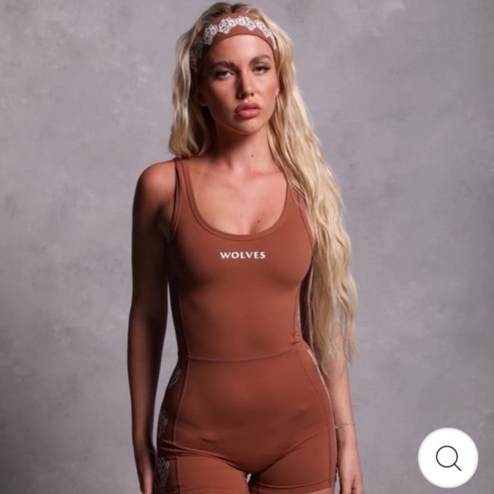 Darc Sport Sofia Scrunch Bodysuit in Rust